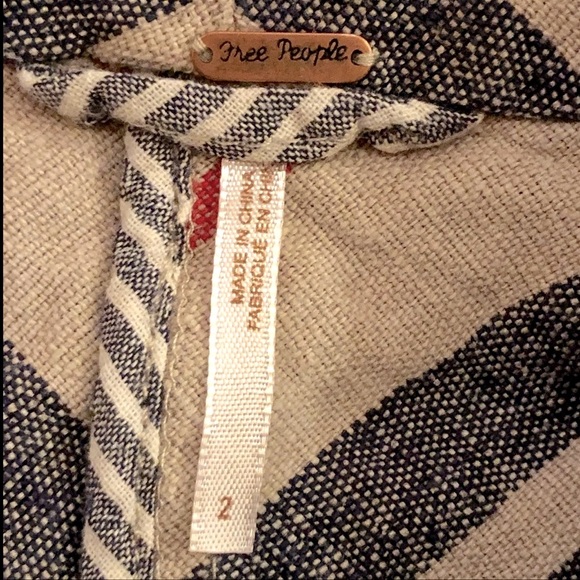 Free People Rumble Linen Blazer - Picture 5 of 6